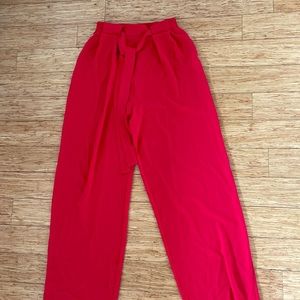 Zara - Wide leg red pants (NEW with tag)